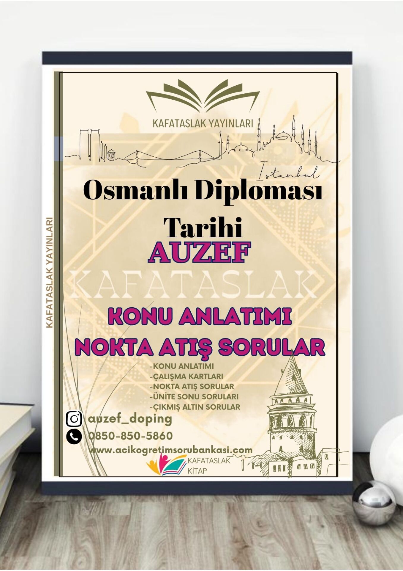 Osmanlı Diploması Tarihi AUZEF İstanbul Üniversitesi Nokta Atışı Sorular Kafataslak Yayınları