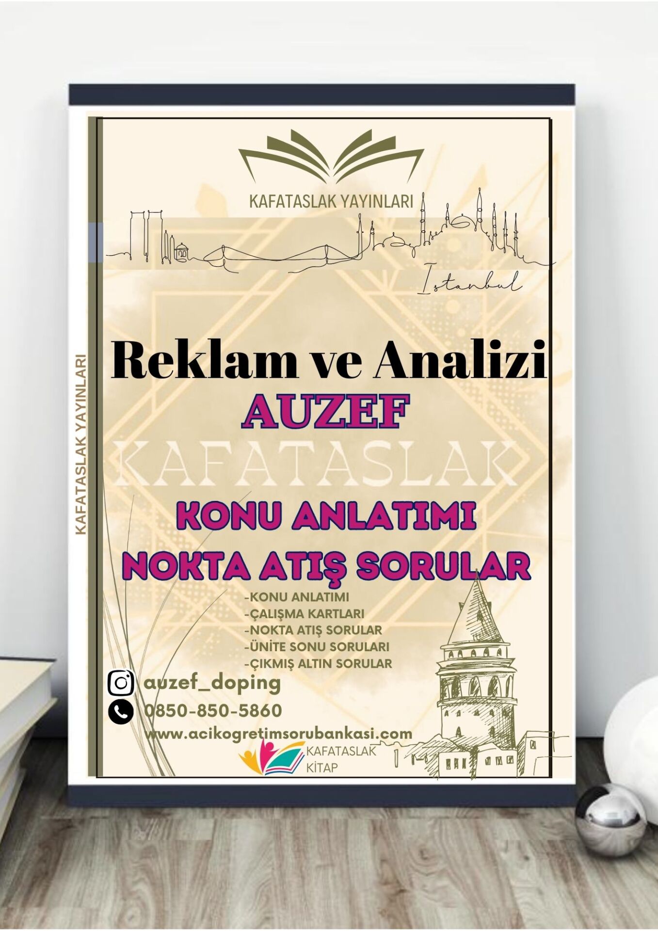Reklam ve Analizi AUZEF İstanbul Üniversitesi Nokta Atışı Sorular Kafataslak Yayınları