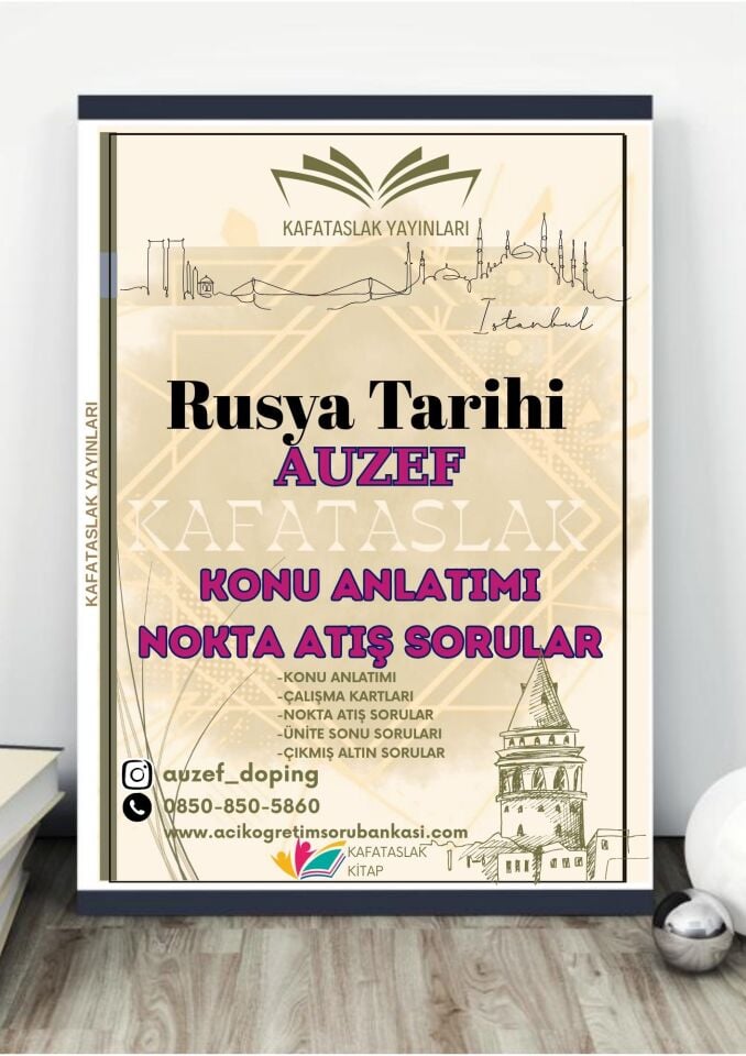 Rusya Tarihi AUZEF İstanbul Üniversitesi Nokta Atışı Sorular Kafataslak Yayınları