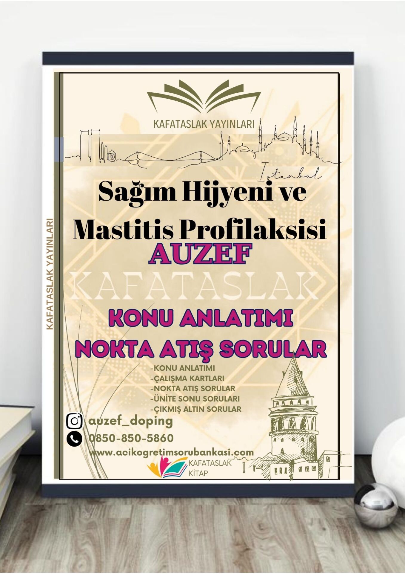 Sağım Hijyeni ve Mastitis Profilaksisi AUZEF İstanbul Üniversitesi Nokta Atışı Sorular Kafataslak Yayınları