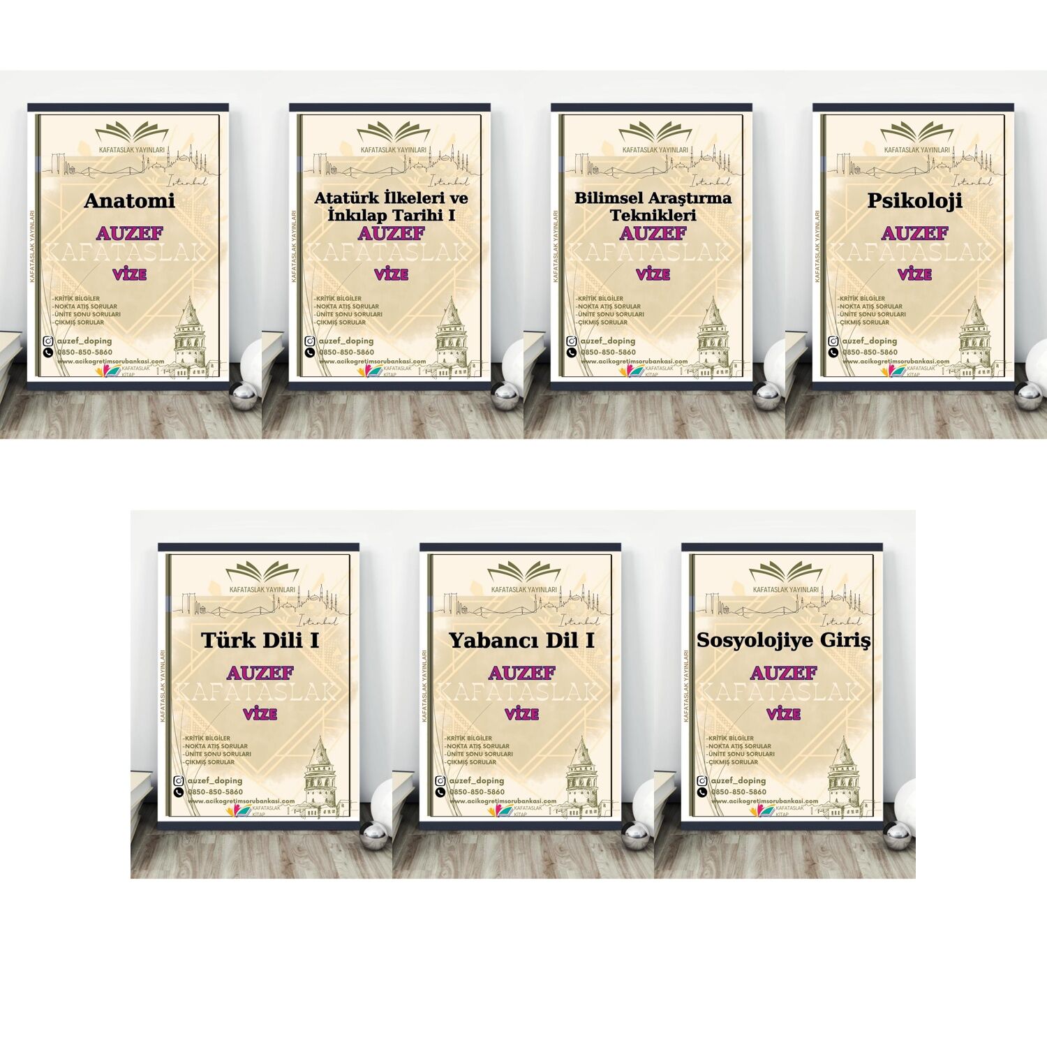 AUZEF Çocuk Gelişimi 1. Sınıf Güz Dönemi Final-Bütünleme Kaynakları Seti (ücretsiz kargo) – Kafataslak Yayınları