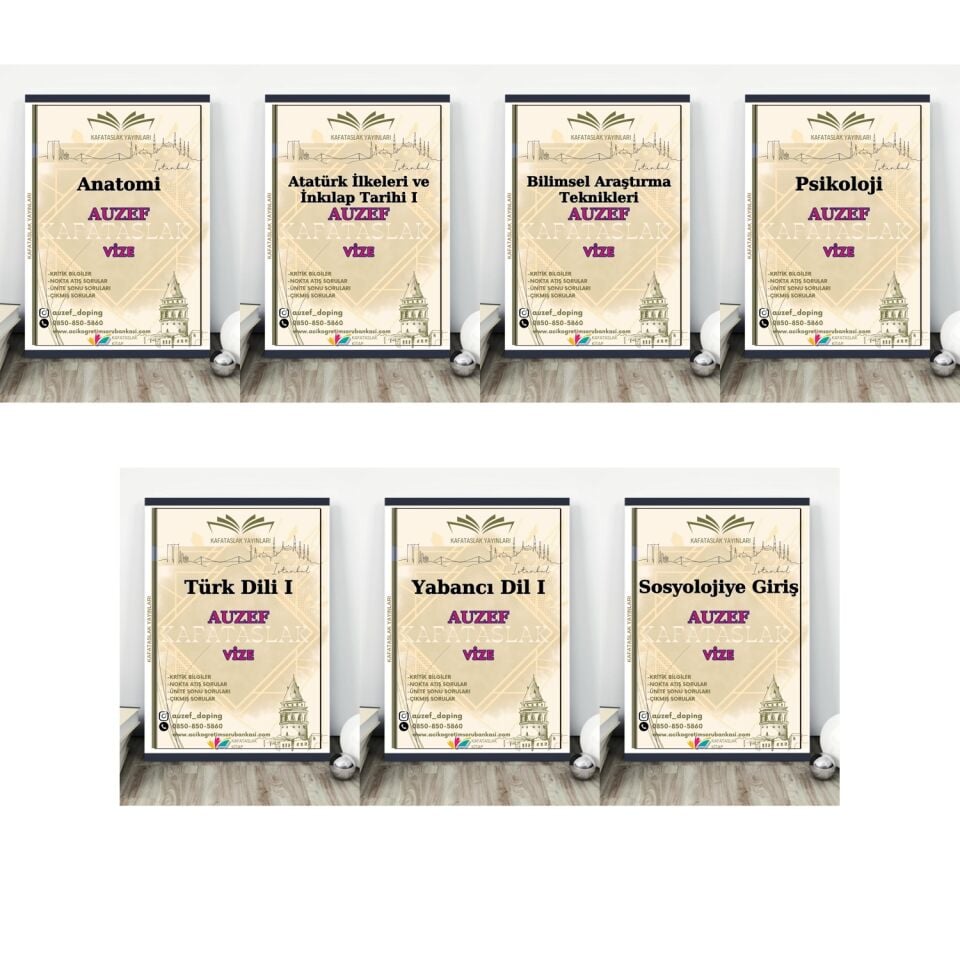 AUZEF Çocuk Gelişimi 1. Sınıf Güz Dönemi Vize Kaynakları Seti (ücretsiz kargo) – Kafataslak Yayınları
