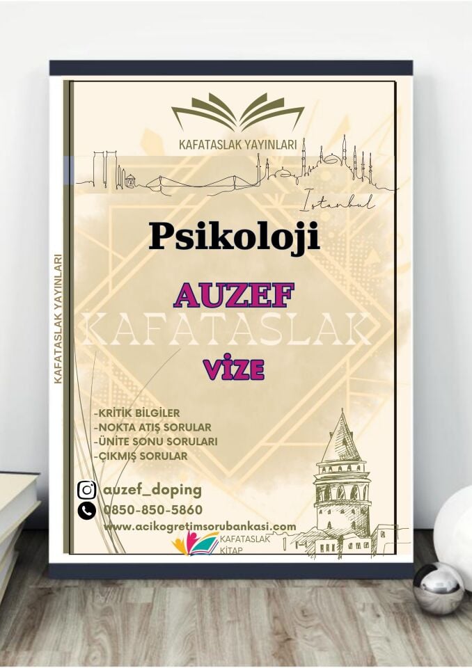 AUZEF Çocuk Gelişimi 1. Sınıf Güz Dönemi Final-Bütünleme Kaynakları Seti (ücretsiz kargo) – Kafataslak Yayınları