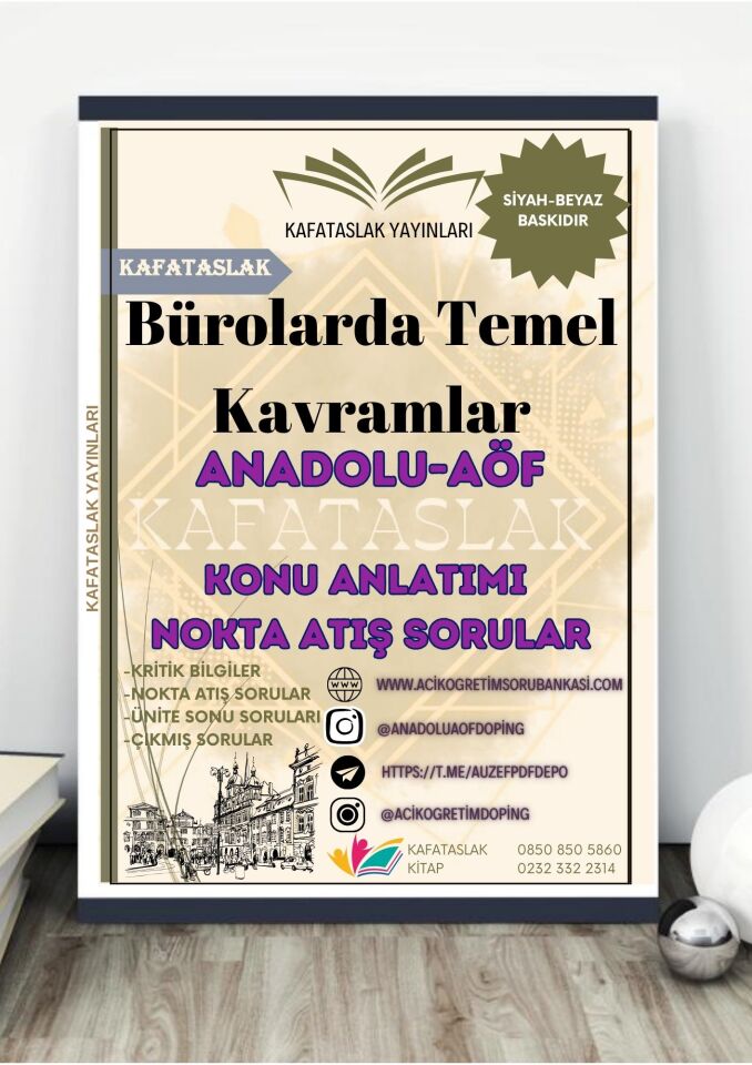Bürolarda Temel Kavramlar – Anadolu Üniversitesi AÖF