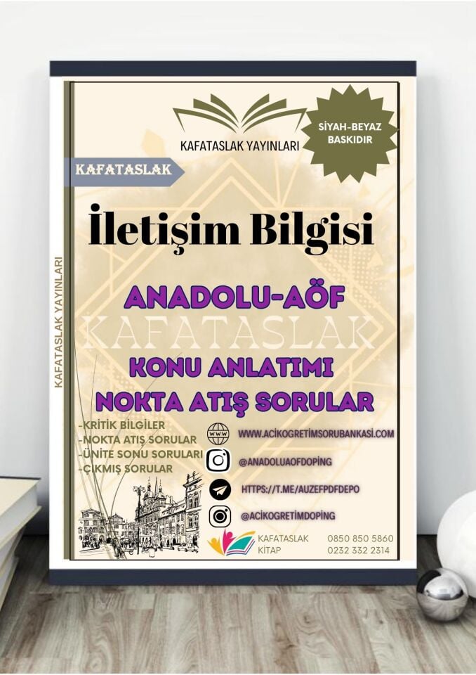 İletişim Bilgisi – Anadolu Üniversitesi AÖF