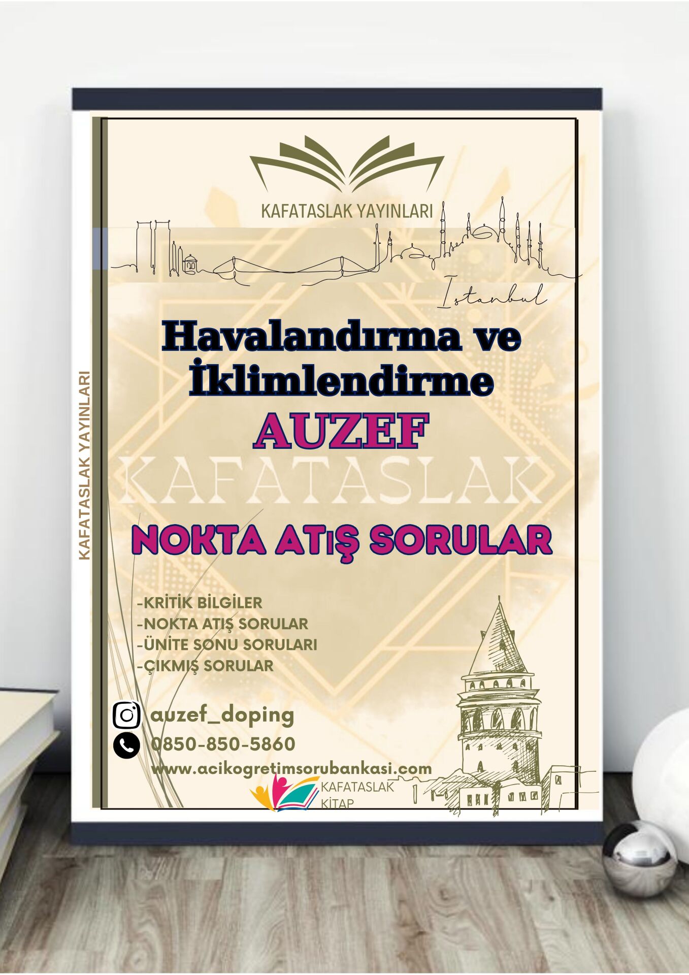 Havalandırma ve İklimlendirme  AUZEF İstanbul Üniversitesi Nokta Atışı Sorular Kafataslak Yayınları
