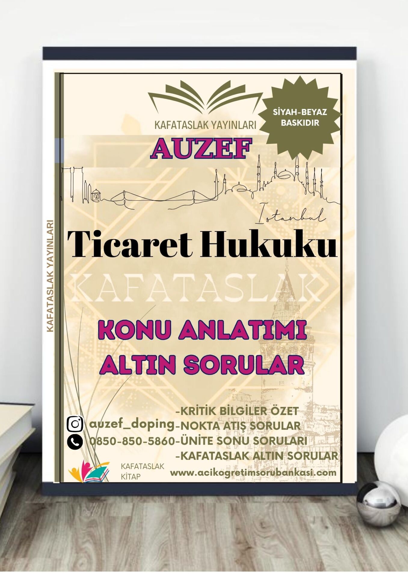 Ticaret Hukuku AUZEF İstanbul Üniversitesi Nokta Atışı Sorular Kafataslak Yayınları