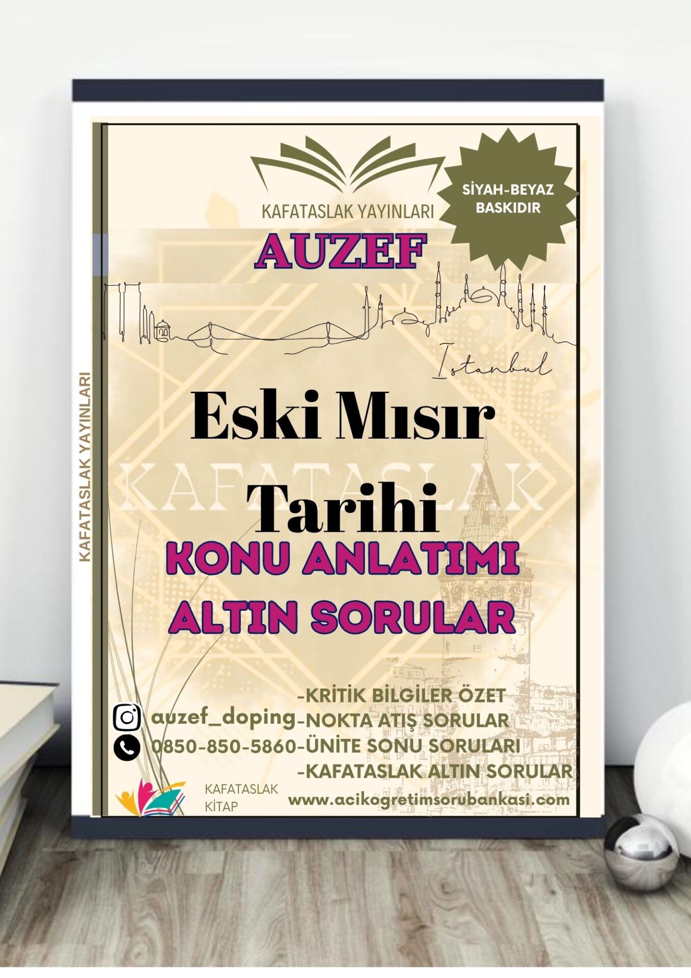Eski Mısır Tarihi AUZEF İstanbul Üniversitesi Nokta Atışı Sorular Kafataslak Yayınları
