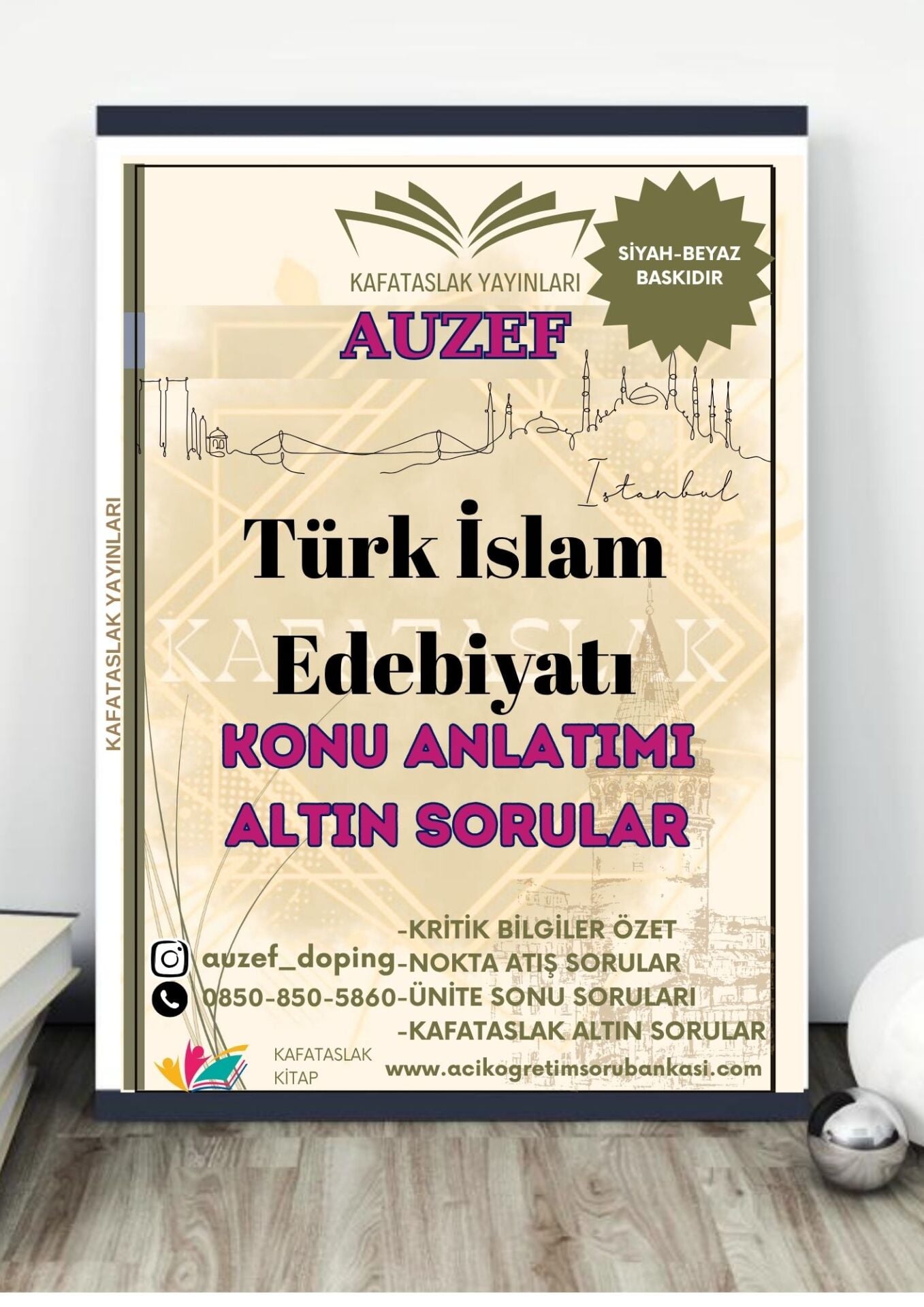 Türk İslam Edebiyatı AUZEF İstanbul Üniversitesi Nokta Atışı Sorular Kafataslak Yayınları
