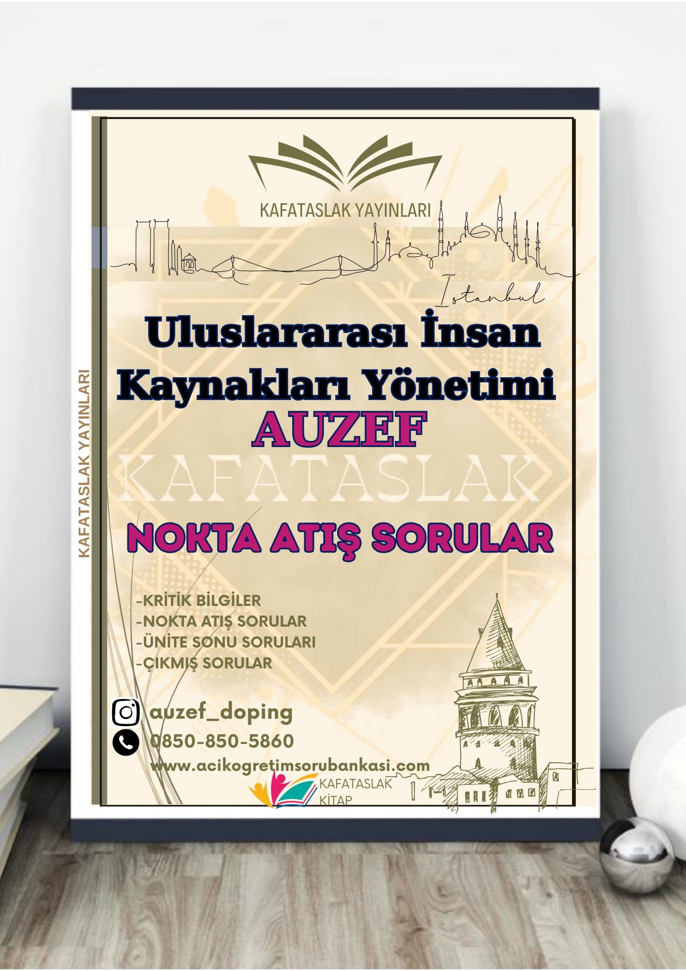 Uluslararası İnsan Kaynakları Yönetimi AUZEF İstanbul Üniversitesi Nokta Atışı Sorular Kafataslak Yayınları