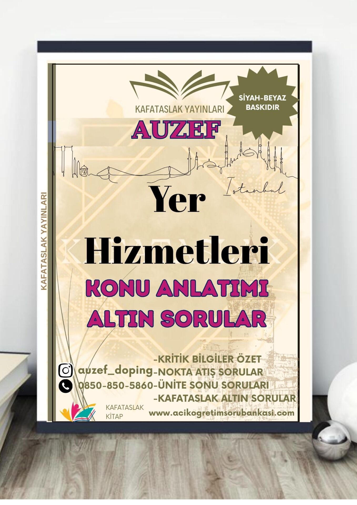 Yer Hizmetleri AUZEF İstanbul Üniversitesi Nokta Atışı Sorular Kafataslak Yayınları
