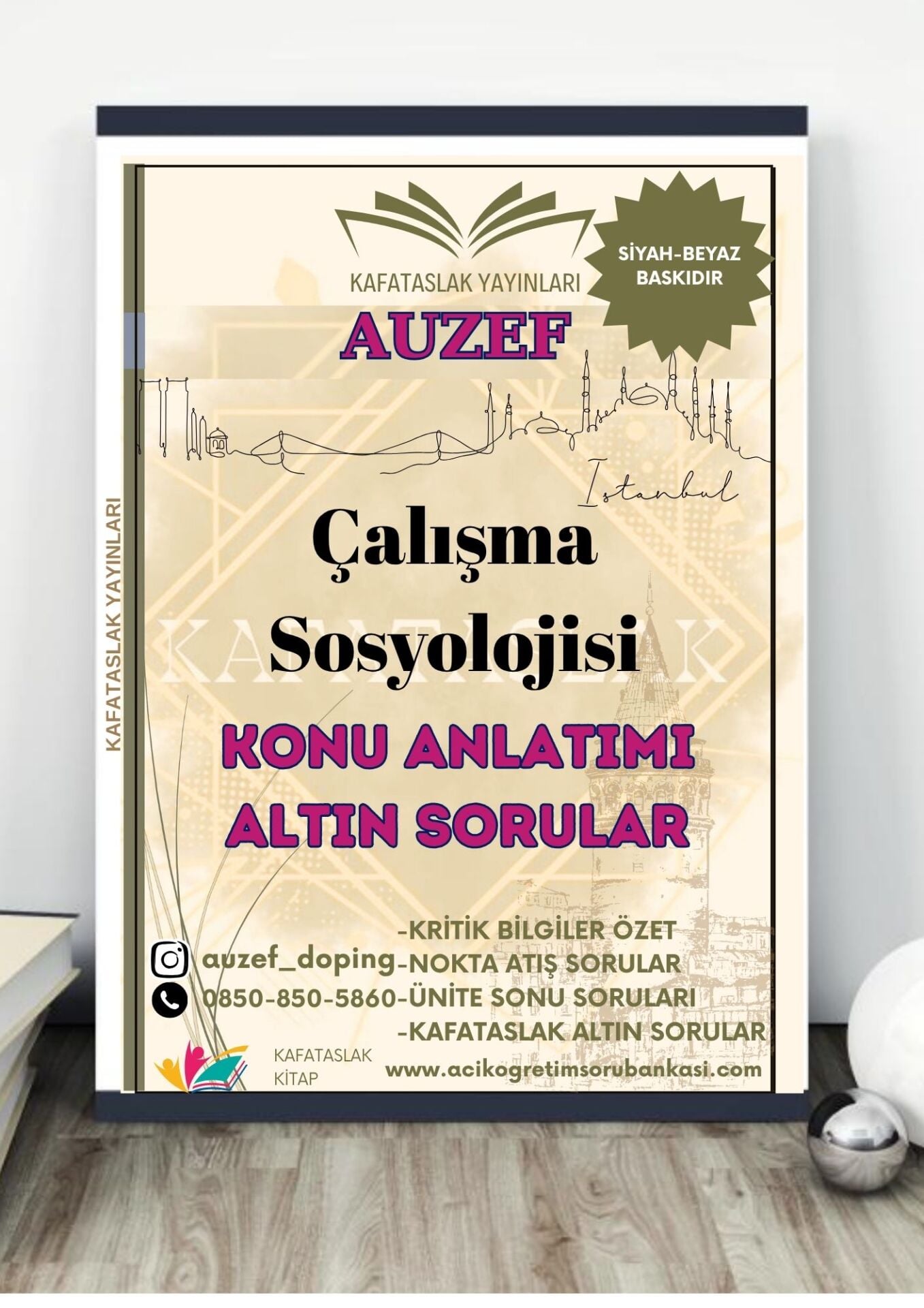 Çalışma Sosyolojisi AUZEF İstanbul Üniversitesi Nokta Atışı Sorular Kafataslak Yayınları