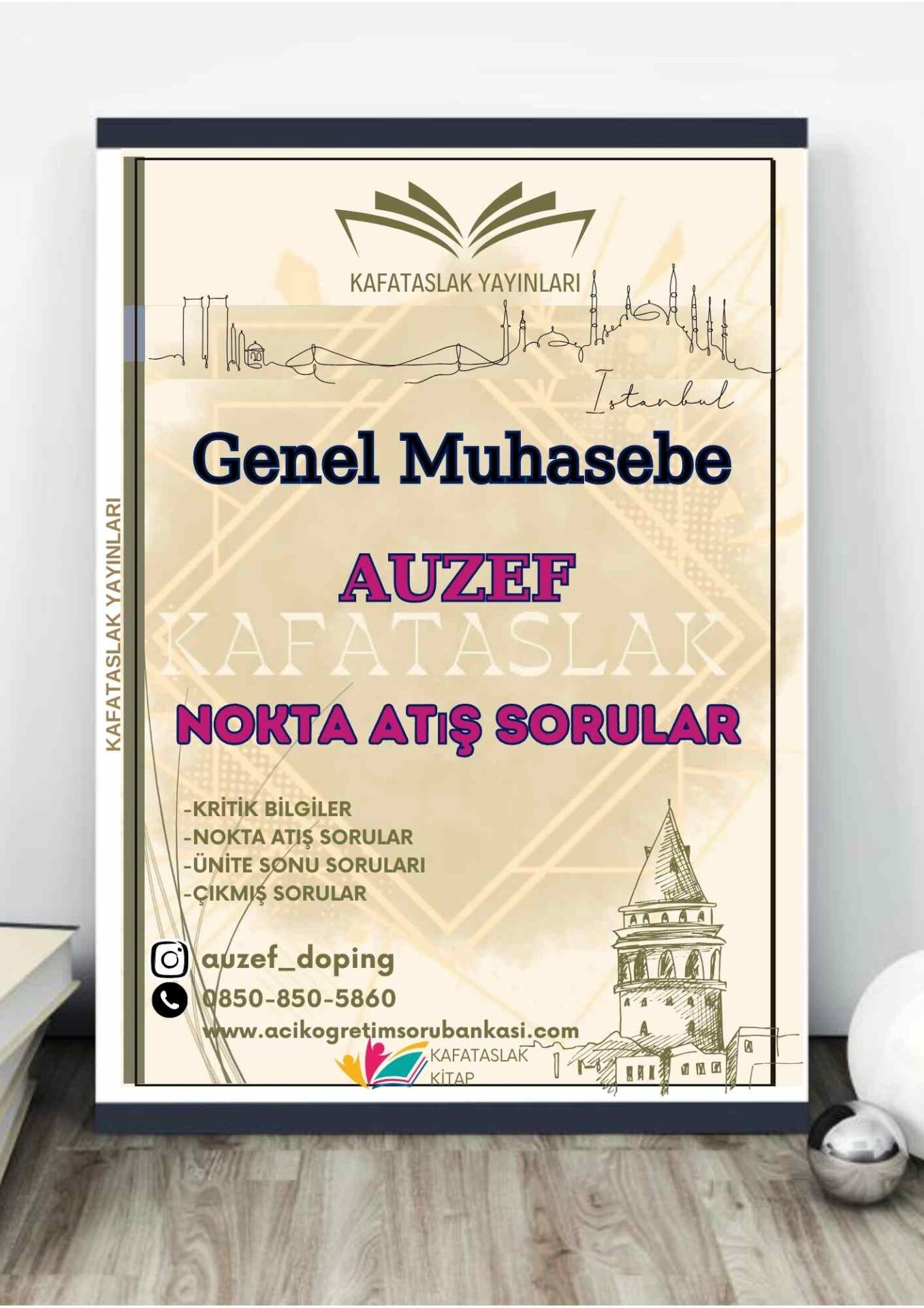 Genel Muhasebe AUZEF İstanbul Üniversitesi Nokta Atışı Sorular Kafataslak Yayınları