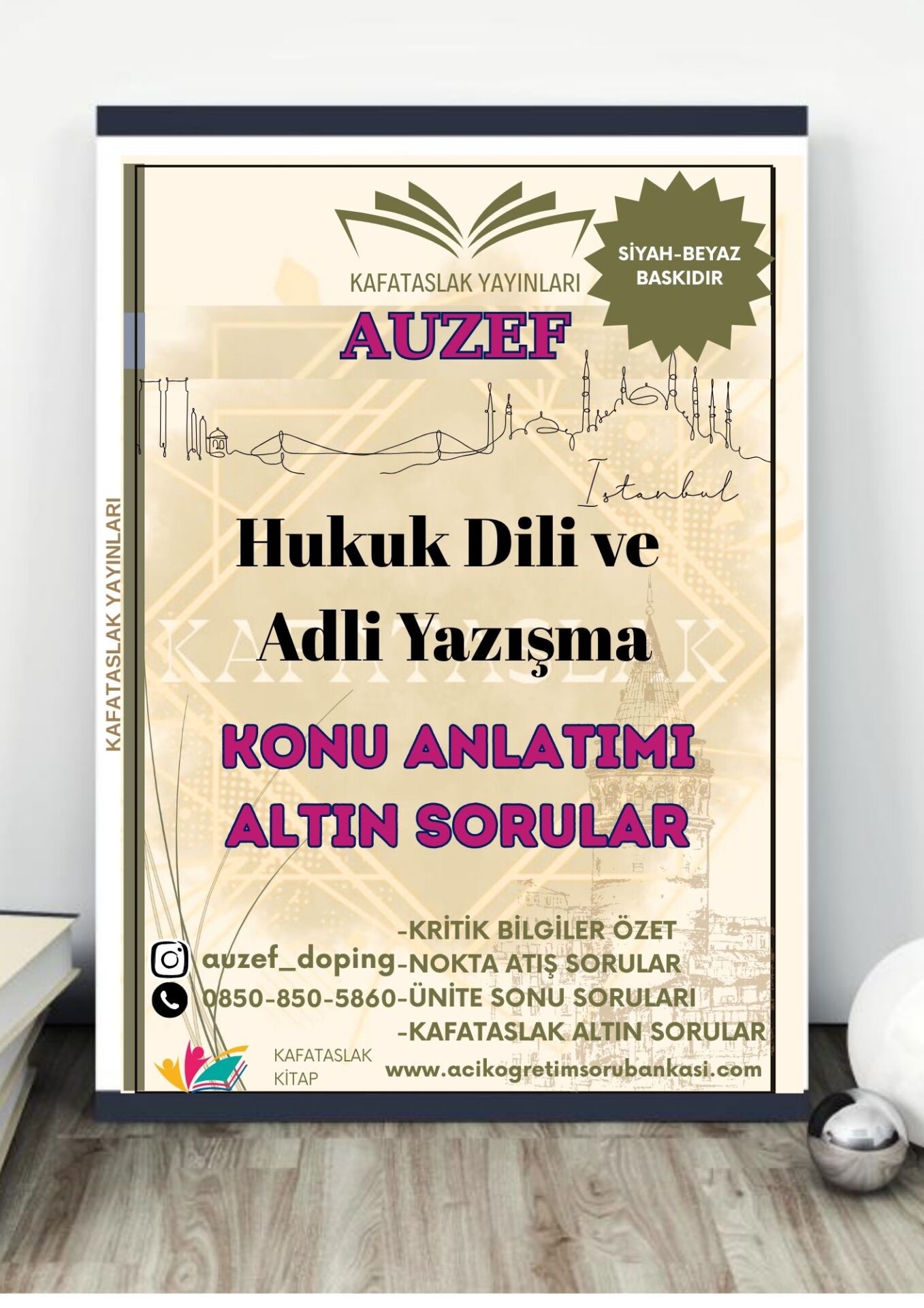 Hukuk Dili Ve Adli Yazışma AUZEF İstanbul Üniversitesi Kafataslak Yayınları