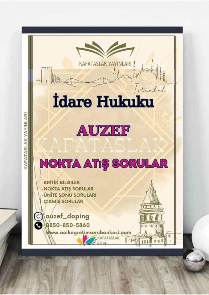 İdare Hukuku AUZEF İstanbul Üniversitesi Kafataslak Yayınları