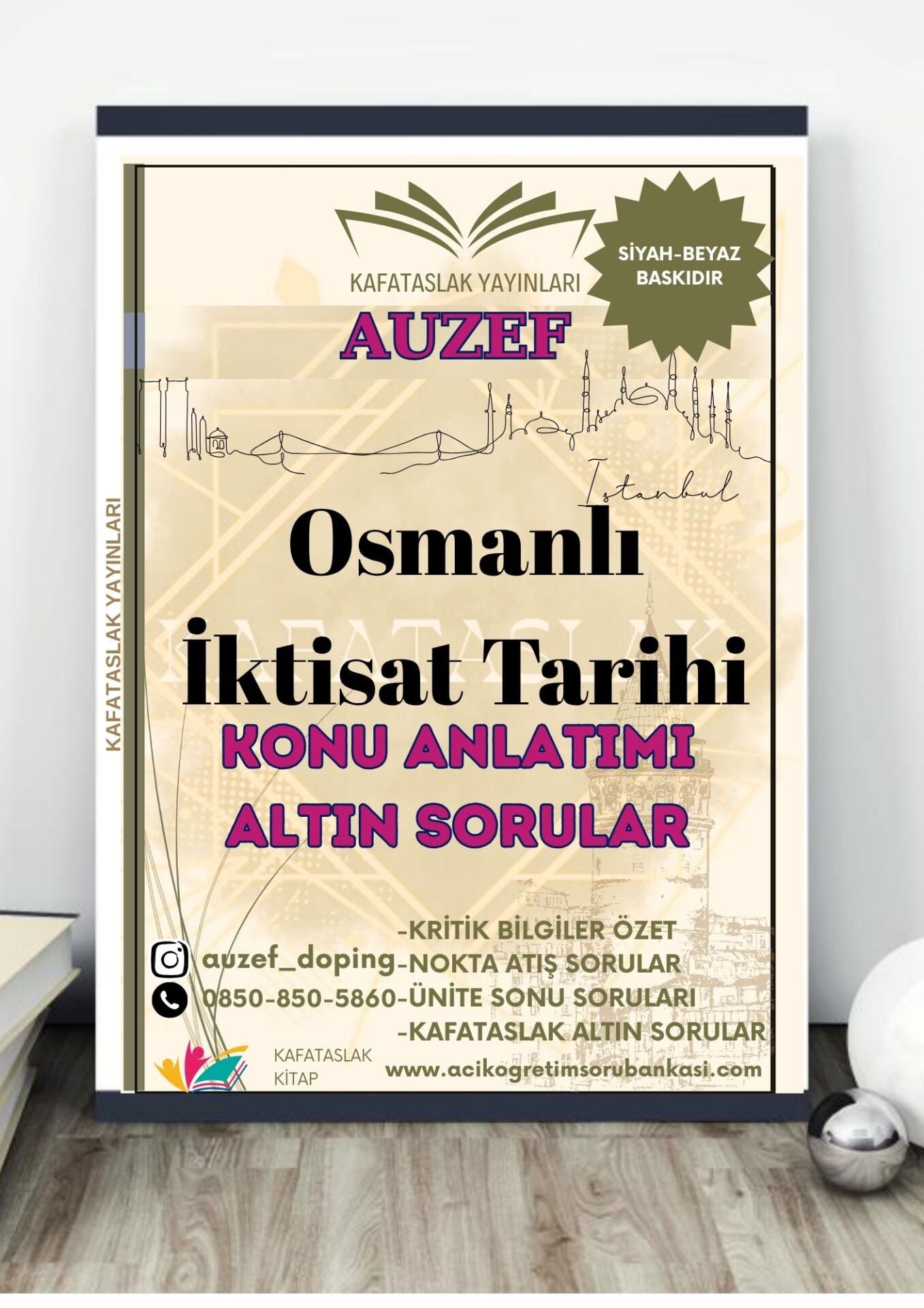 Osmanlı İktisat Tarihi AUZEF İstanbul Üniversitesi Nokta Atışı Sorular Kafataslak Yayınları