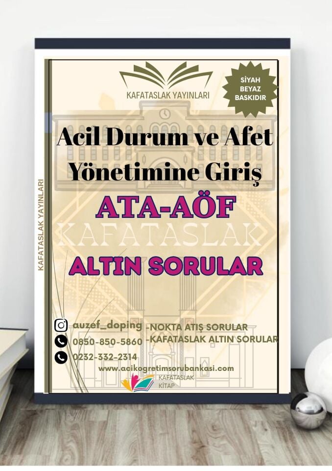 Acil Durum ve Afet Yönetimine Giriş - Soru Bankası