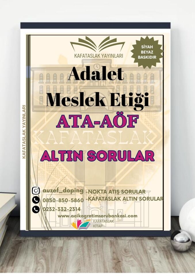 Adalet Meslek Etiği - Soru Bankası