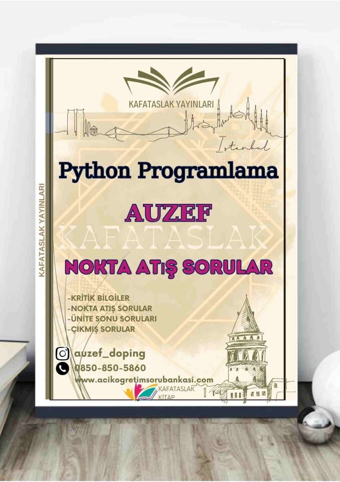 Python Programlama AUZEF Kafataslak Yayınları