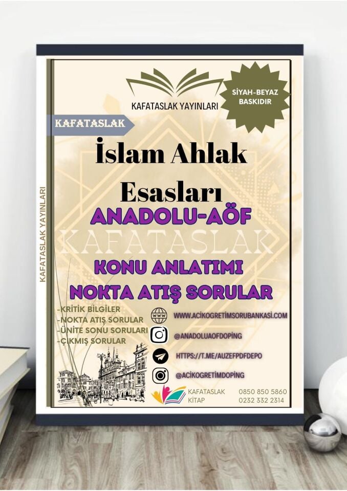 İslam Ahlak Esasları – Anadolu Üniversitesi AÖF