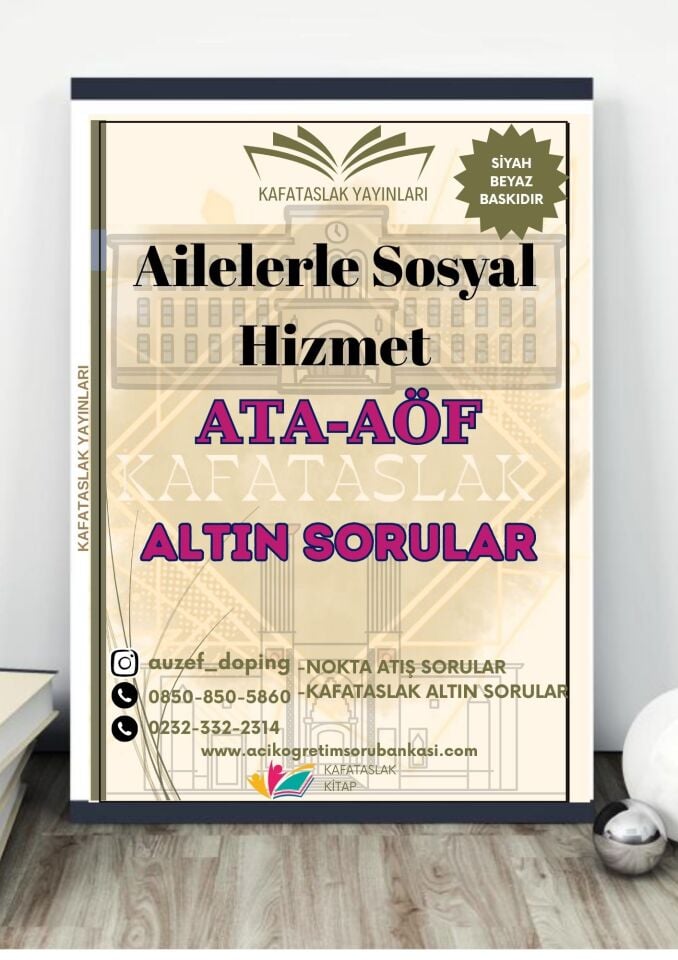 Ailelerle Sosyal Hizmet - Soru Bankası ATA-AÖF