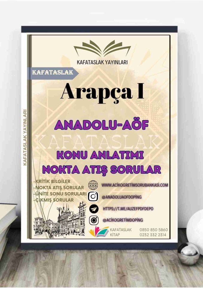 Arapça I – Anadolu Üniversitesi AÖF