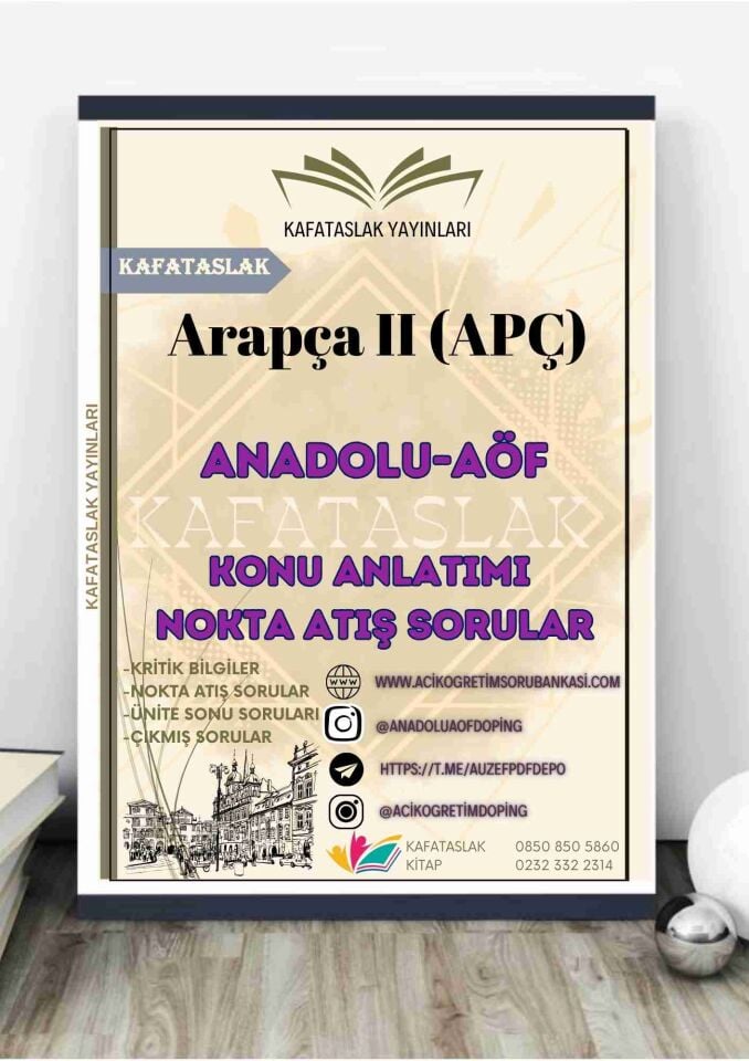 Arapça II (APÇ) – Anadolu Üniversitesi AÖF