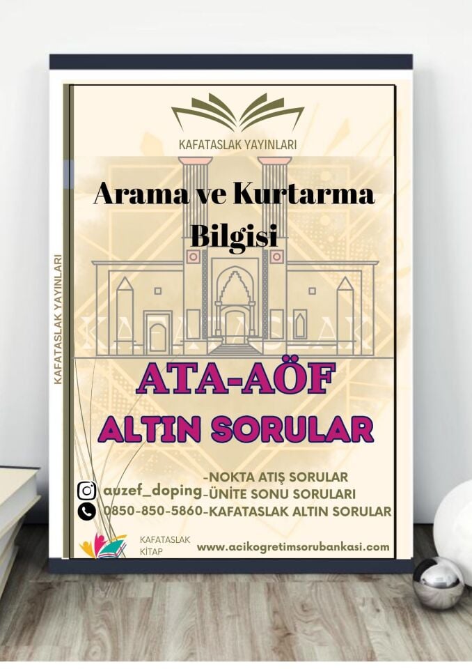 Arama ve Kurtarma Bilgisi - Soru Bankası | ATA-AÖF