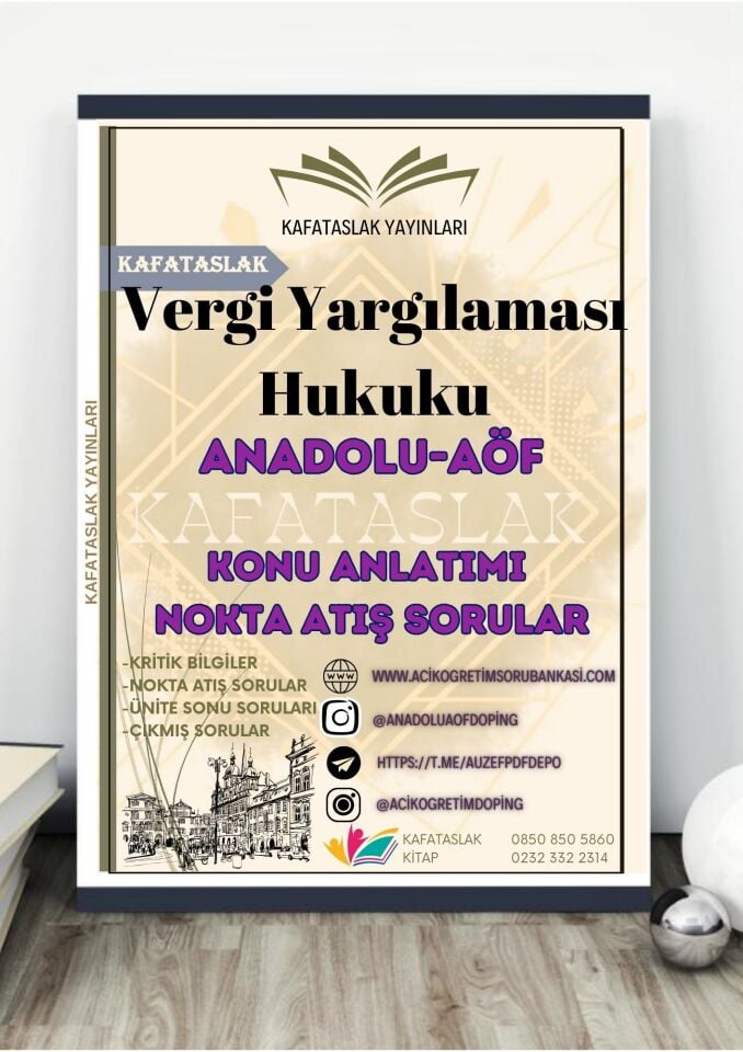 Vergi Yargılaması Hukuku ANADOLU AÖF