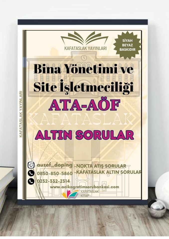 Bina Yönetimi ve Site İşletmeciliği - Soru Bankası ATA-AÖF
