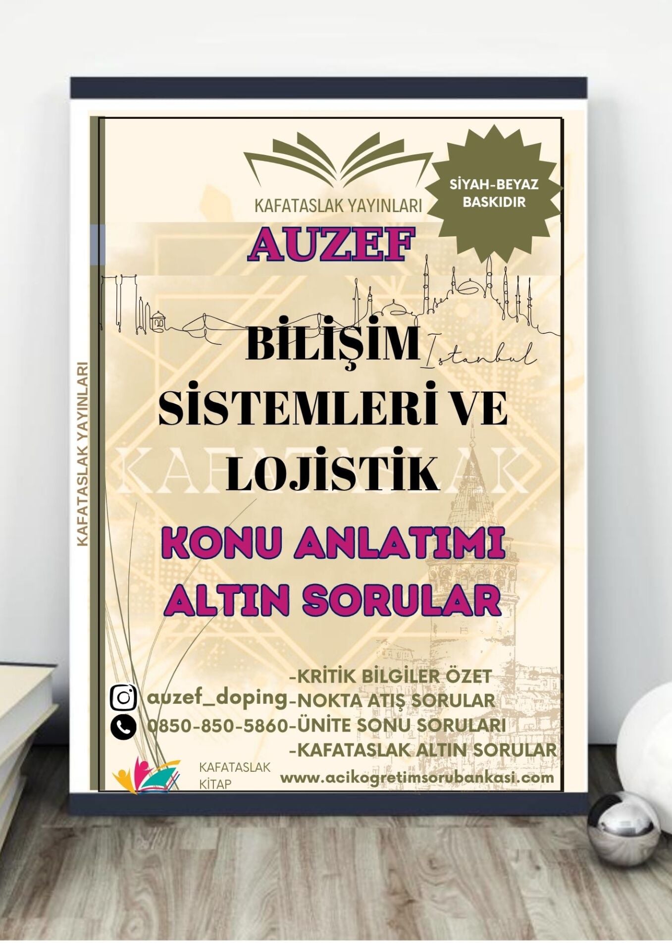 BİLİŞİM SİSTEMLERİ VE LOJİSTİK AUZEF İstanbul Üniversitesi Nokta Atışı Sorular Kafataslak Yayınları