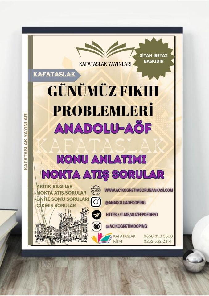 GÜNÜMÜZ FIKIH PROBLEMLERİ ANADOLU AÖF