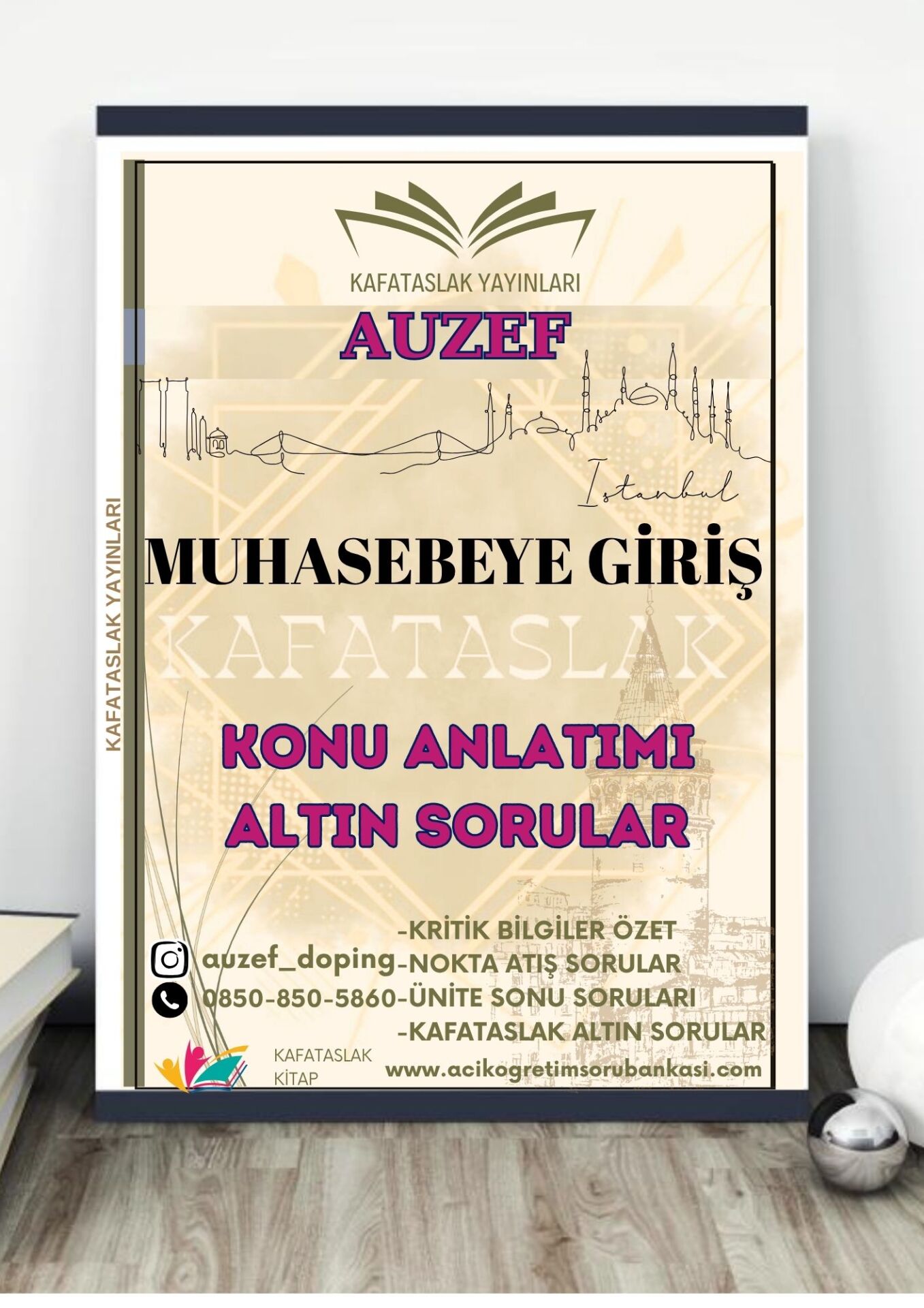 Muhasebeye Giriş AUZEF İstanbul Üniversitesi Nokta Atışı Sorular Kafataslak Yayınları