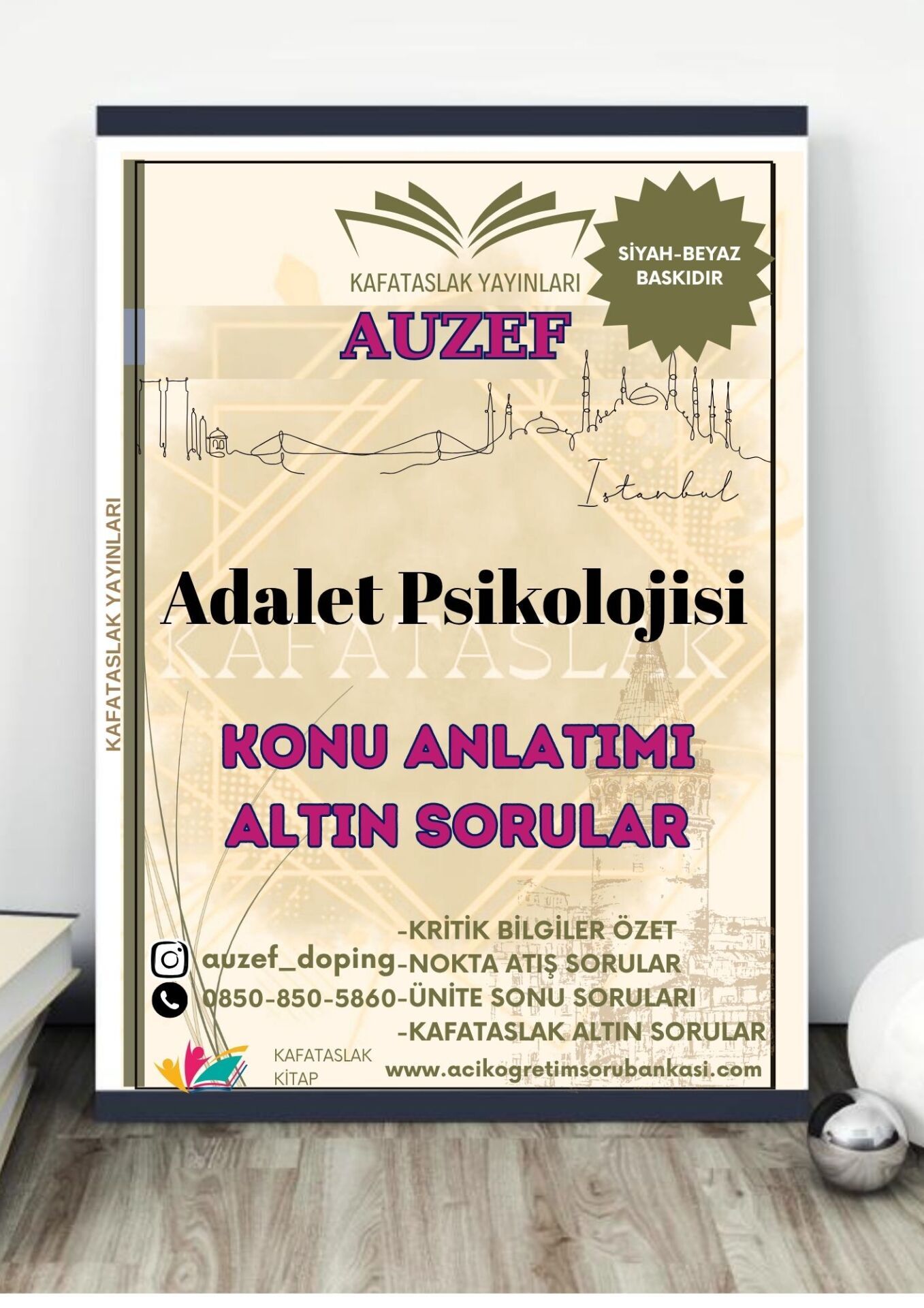 Adalet Psikolojisi (Hukuk Büro Yönetimi ve Sekreterliği Ön Lisans) AUZEF İstanbul Üniversitesi (VİZE)