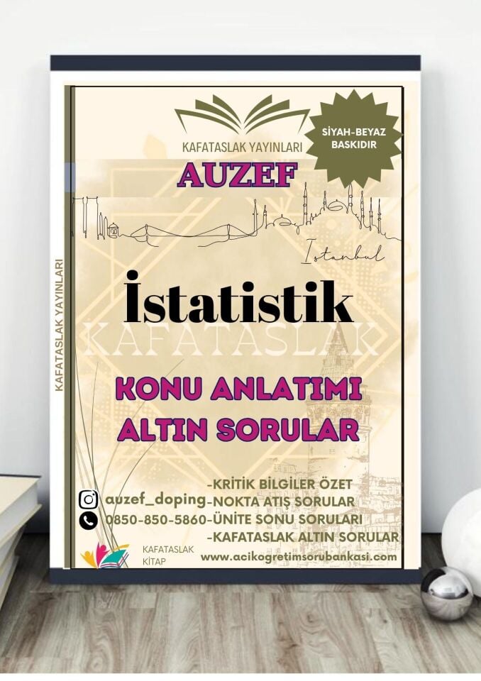 İstatistik (İş Sağlığı ve Güvenliği Lisans) AUZEF İstanbul Üniversitesi (VİZE)