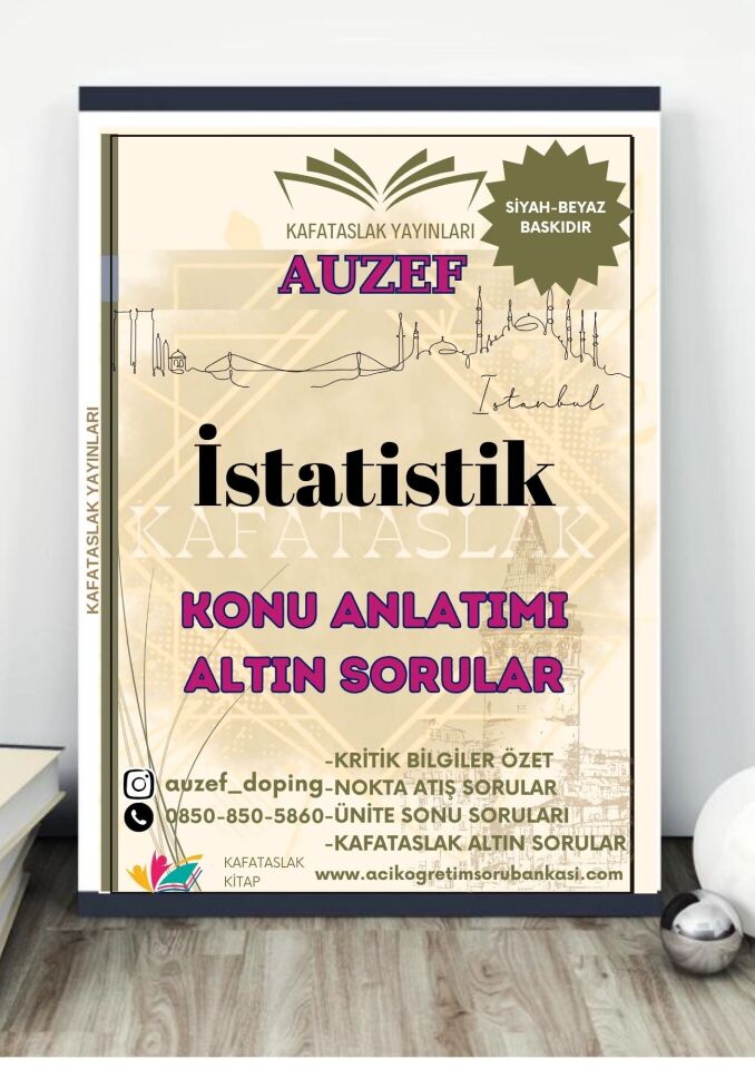 İstatistik (İşletme Lisans) AUZEF İstanbul Üniversitesi (VİZE)