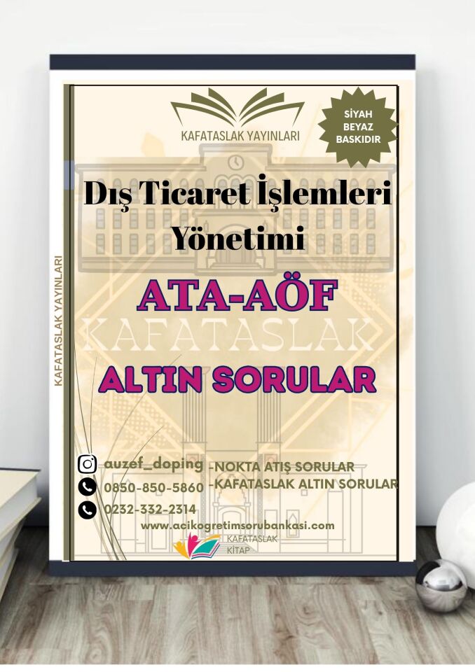 Dış Ticaret İşlemleri Yönetimi - Soru Bankası ATA-AÖF