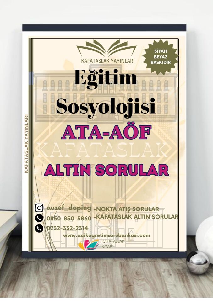 Eğitim Sosyolojisi - Soru Bankası ATA-AÖF