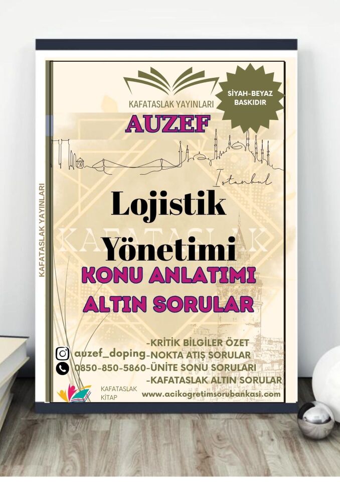 Lojistik Yönetimi (Sivil hava Ulaştırma İşletmeciliği Ön Lisans) AUZEF İstanbul Üniversitesi (VİZE)