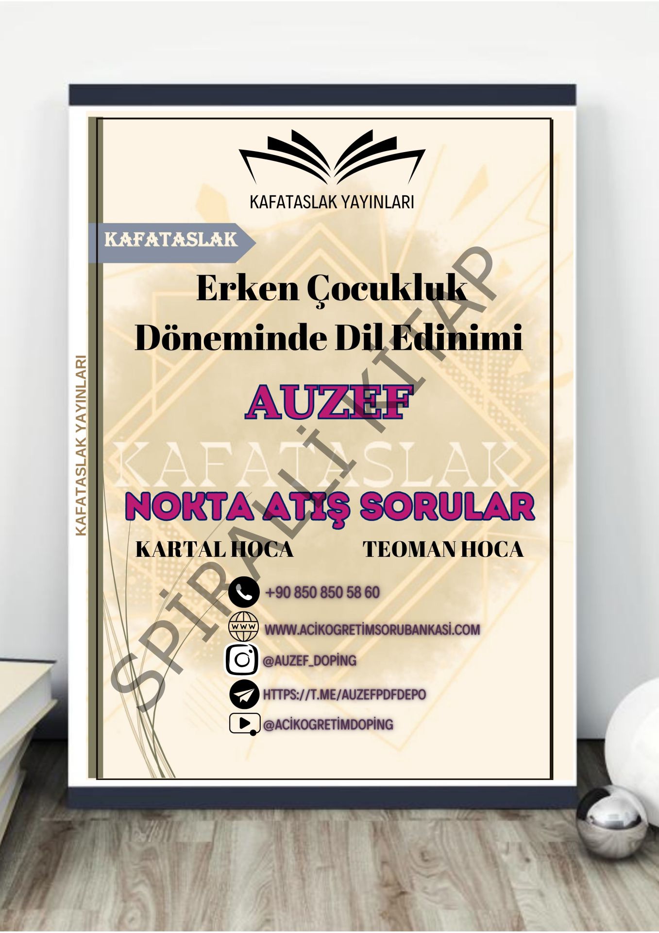 Erken Çocukluk Döneminde Dil Edinimi  AUZEF İstanbul Üniversitesi Nokta Atışı Sorular Kafataslak Yayınları
