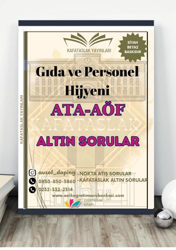 Gıda ve Personel Hijyeni - Soru Bankası ATA-AÖF
