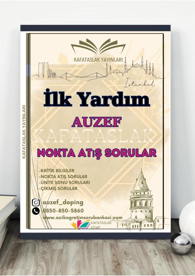 İlk Yardım AUZEF İstanbul Üniversitesi Nokta Atışı Sorular Kafataslak Yayınları
