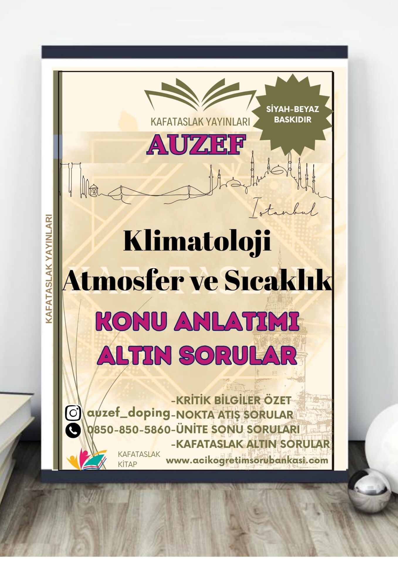 Klimatoloji Atmosfer ve Sıcaklık AUZEF İstanbul Üniversitesi Nokta Atışı Sorular Kafataslak Yayınları