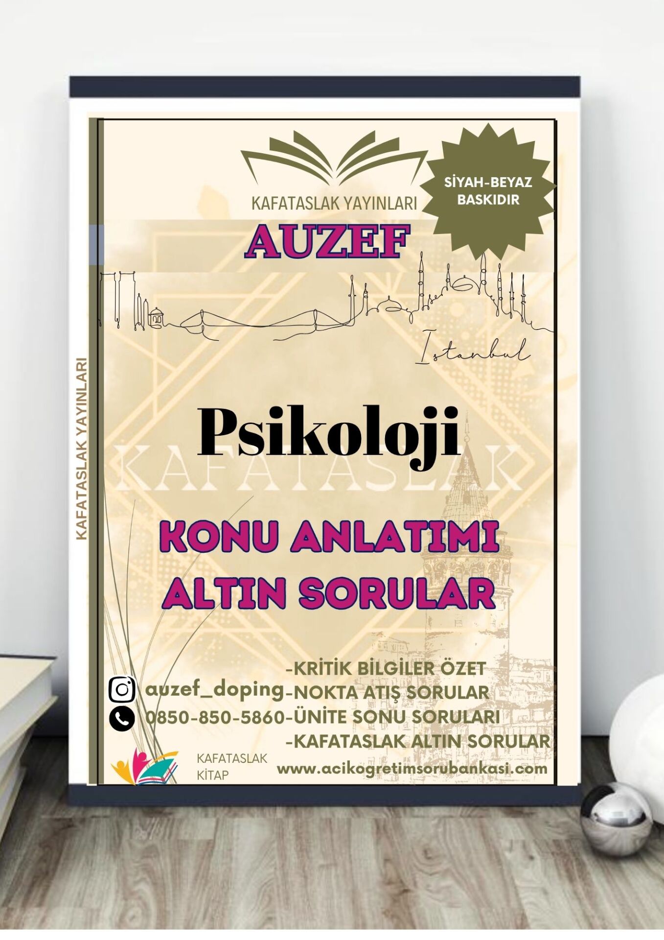 Psikoloji AUZEF İstanbul Üniversitesi Nokta Atışı Sorular Kafataslak Yayınları