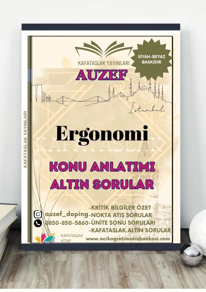 Ergonomi (İnsan Kaynakları Yönetimi Lisans) AUZEF İstanbul Üniversitesi (VİZE)