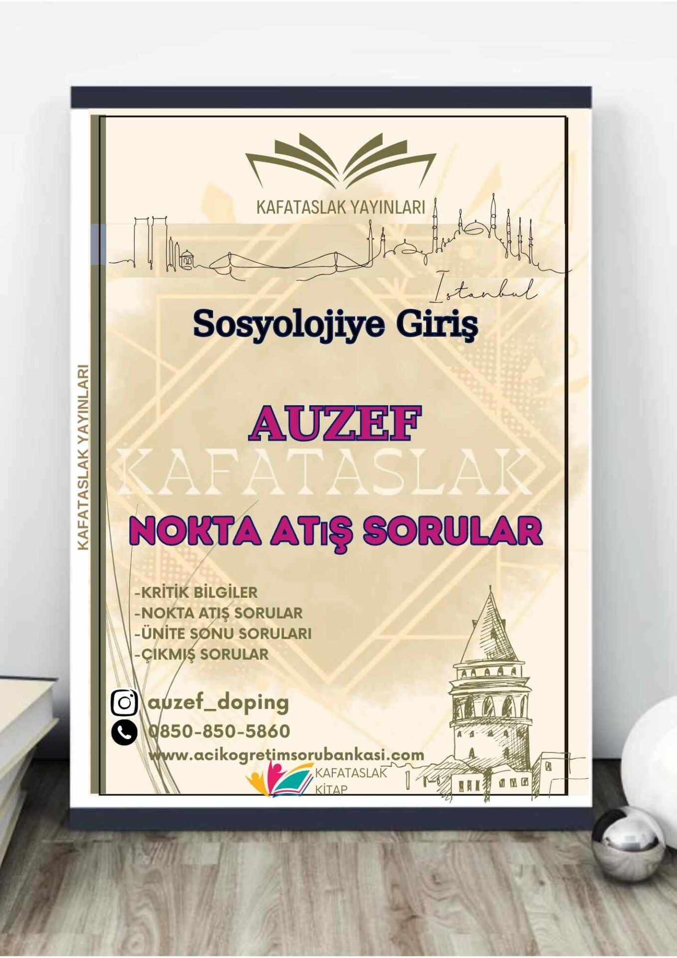 Sosyolojiye Giriş AUZEF İstanbul Üniversitesi Nokta Atışı Sorular Kafataslak Yayınları