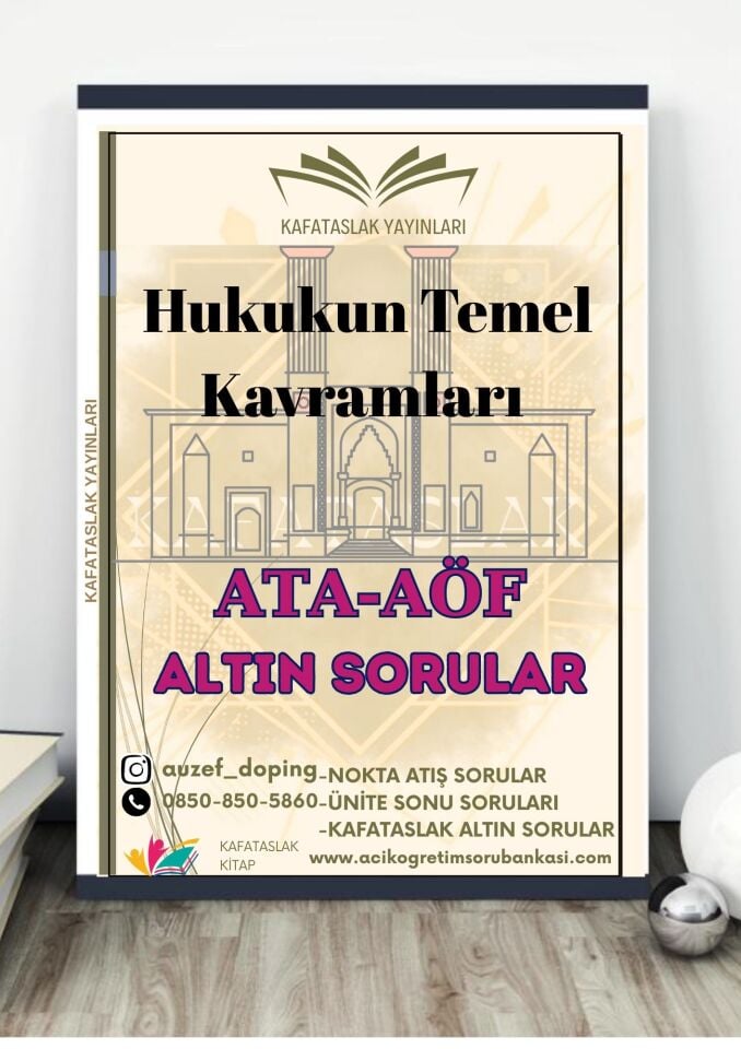 Hukukun Temel Kavramları - Soru Bankası ATA-AÖF