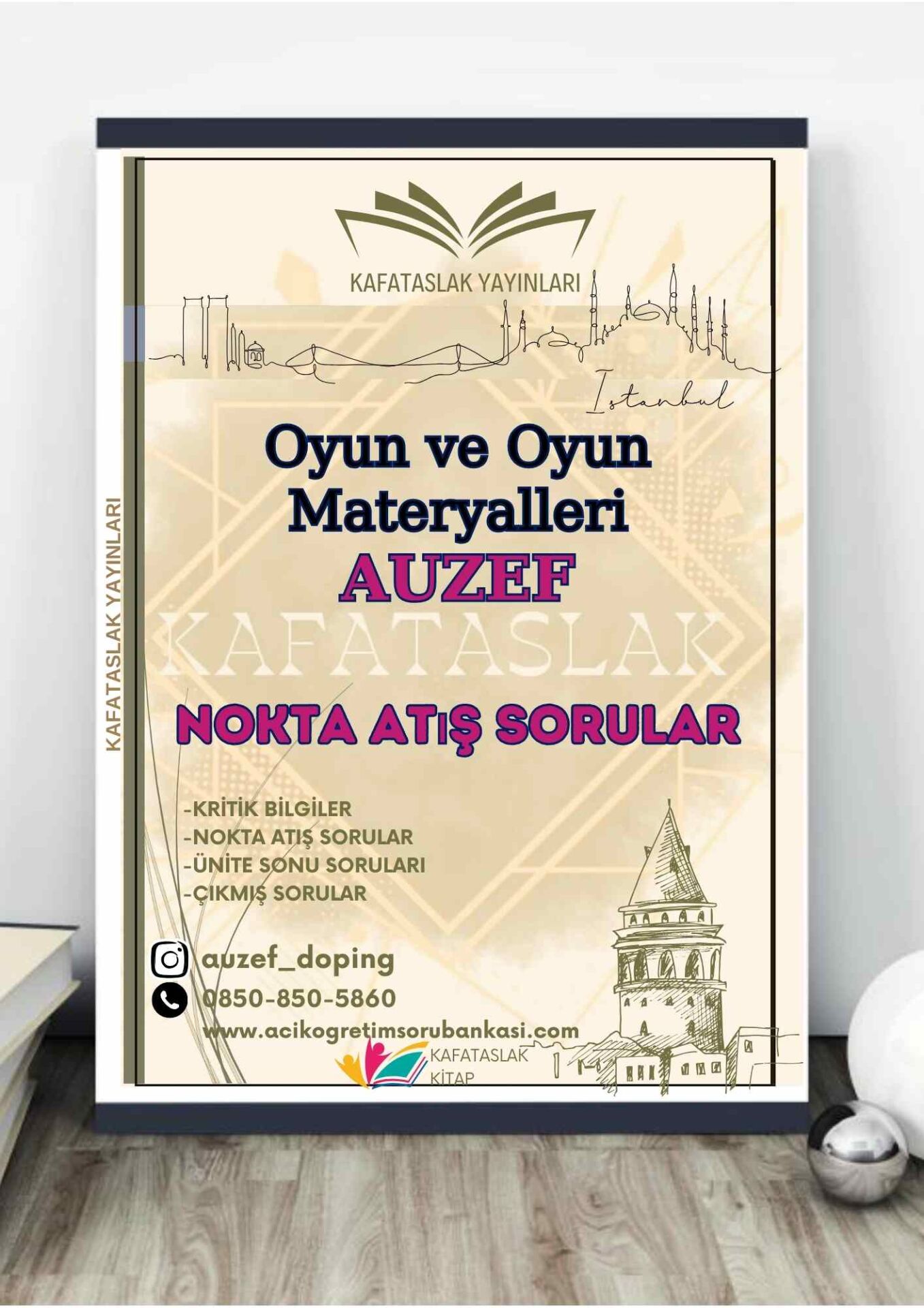 Oyun ve Oyun Materyalleri AUZEF İstanbul Üniversitesi Nokta Atışı Sorular Kafataslak Yayınları