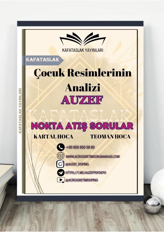 Çocuk Resimlerinin Analizi AUZEF İstanbul Üniversitesi Nokta Atışı Sorular Kafataslak Yayınları