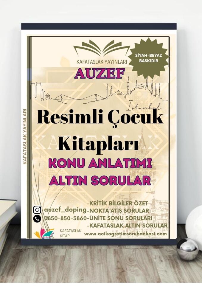 Resimli Çocuk Kitapları AUZEF İstanbul Üniversitesi Nokta Atışı Sorular Kafataslak Yayınları